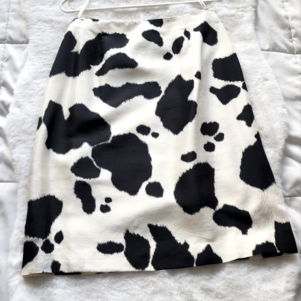 Cow Print Skirt